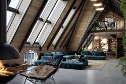 Above the rooftops of Berlin: Luxury Penthouse by Swen Burgheim, 10717 Berlin, Penthouse apartment