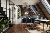 Above the rooftops of Berlin: Luxury Penthouse by Swen Burgheim - Office