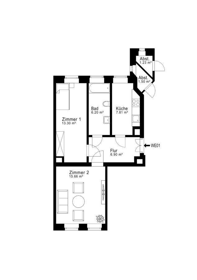 Retirement home in Leipzig - Floor plan