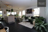 Fantastic penthouse with approx. 120 m² roof garden and water view - Living area